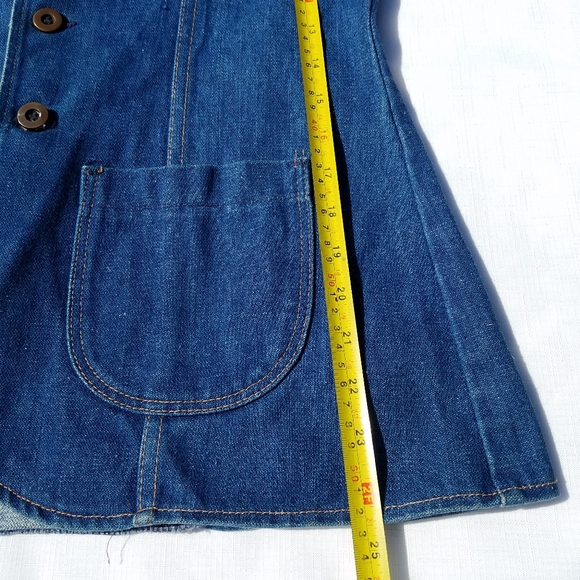VTG 70's Wrangler Cotton Blue Denim Jacket - Picture 6 of 10